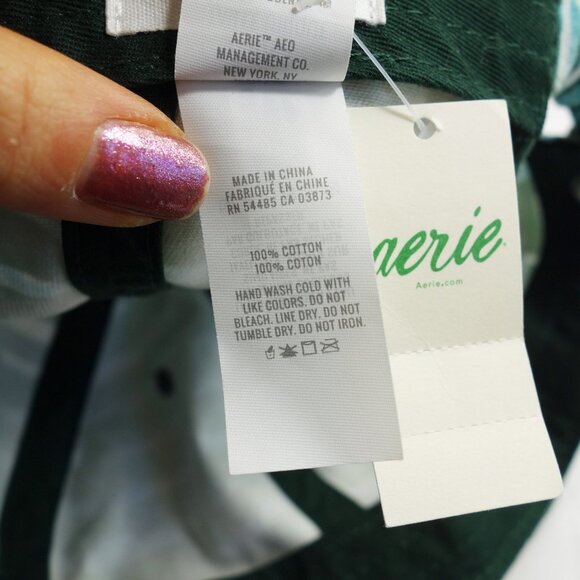 Aerie Baseball Hat Green Pattern Cap Women's NWT! - Picture 8 of 8
